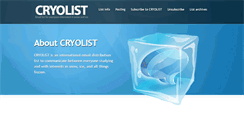 Desktop Screenshot of cryolist.org